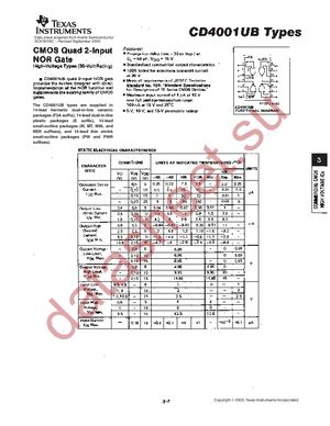 CD4025BM96G4 datasheet  